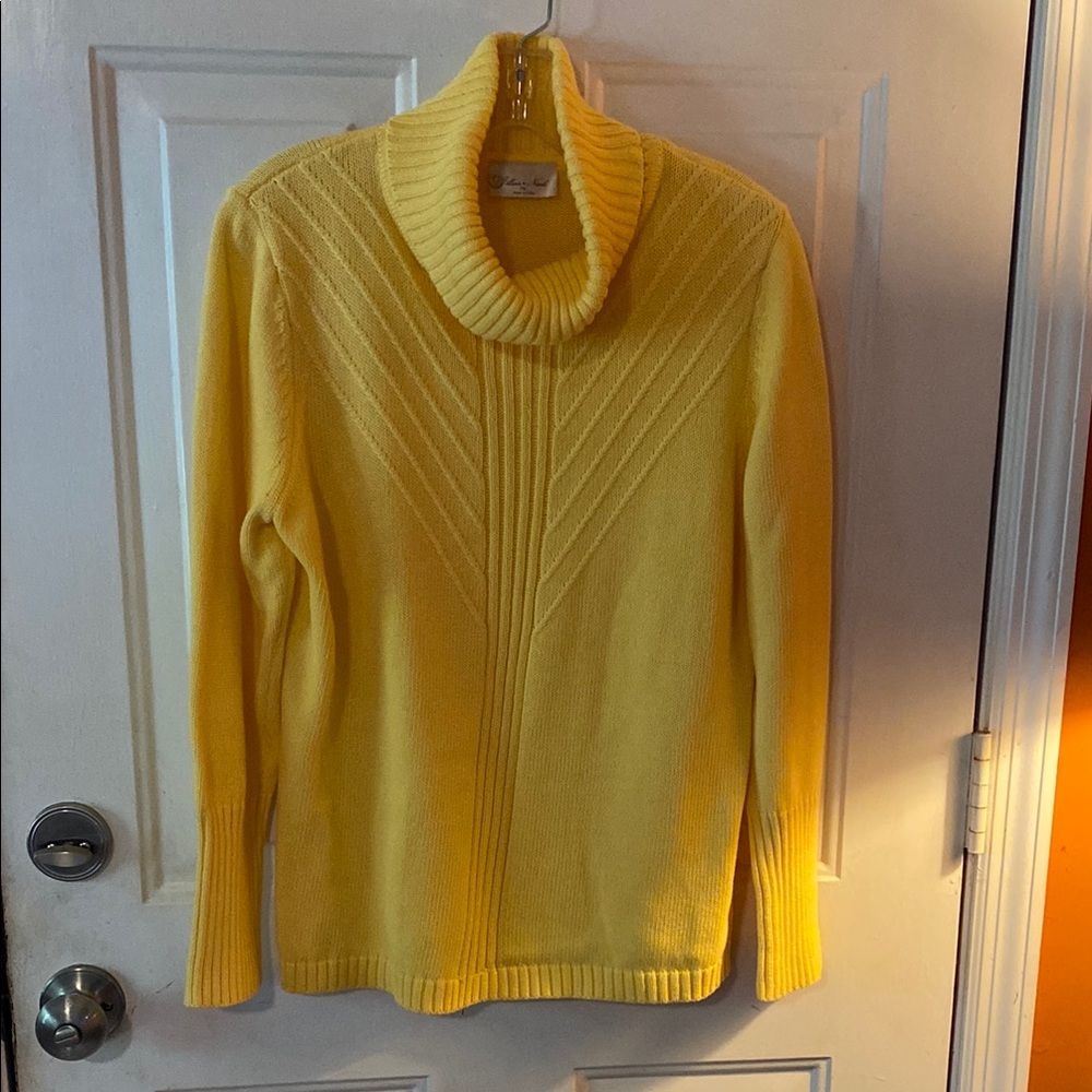 Yellow Turtleneck Sweater